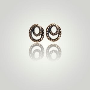 3 for $15 - Silvertone rolled Earrings